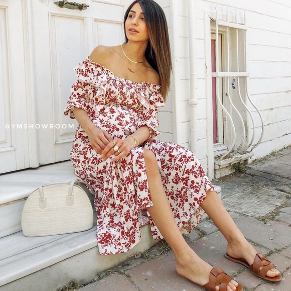 ZARA Floral midi dress - Picture 2 of 6